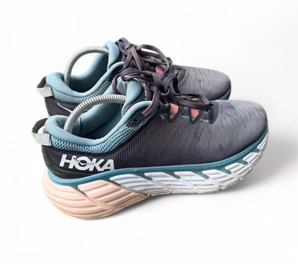Size 9D Hoka One One Gaviota 3 Women's Running Shoes Ombre Blue / Rosette WIDE - Picture 4 of 8